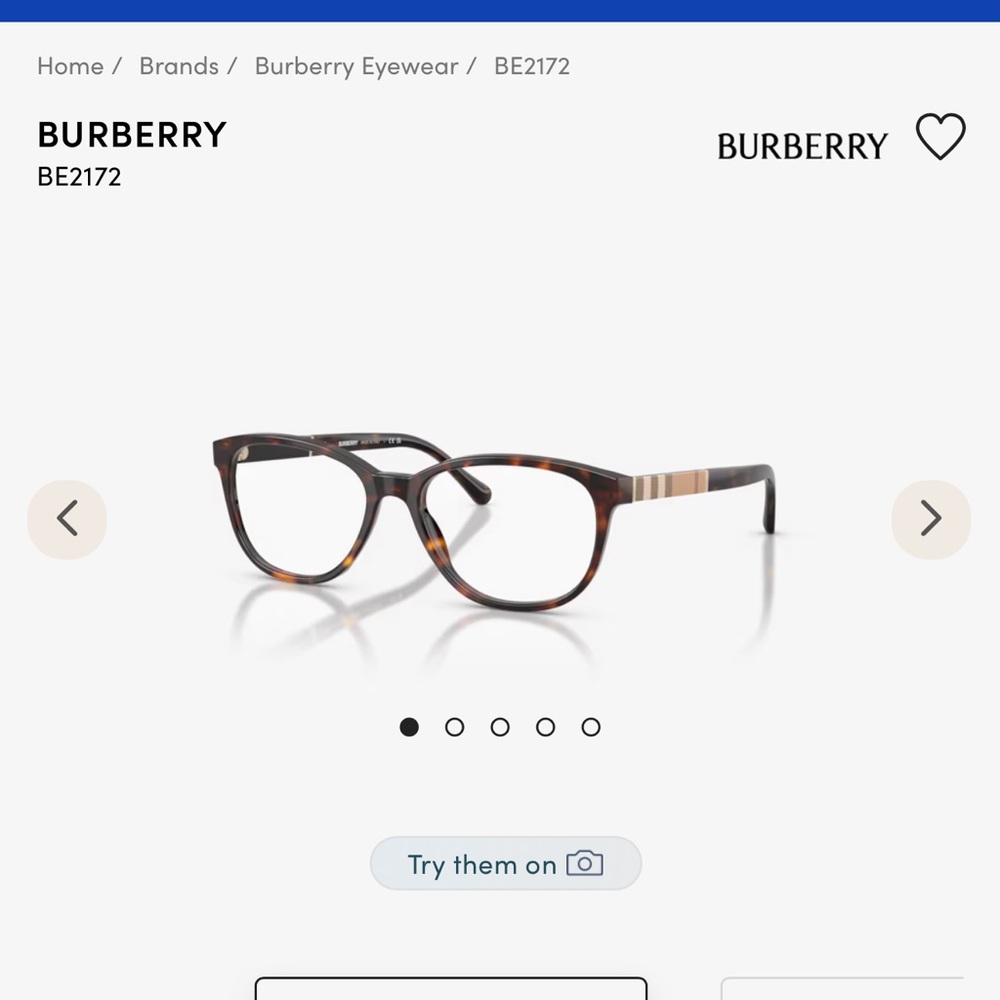 Burberry Tortoise Shell Glasses